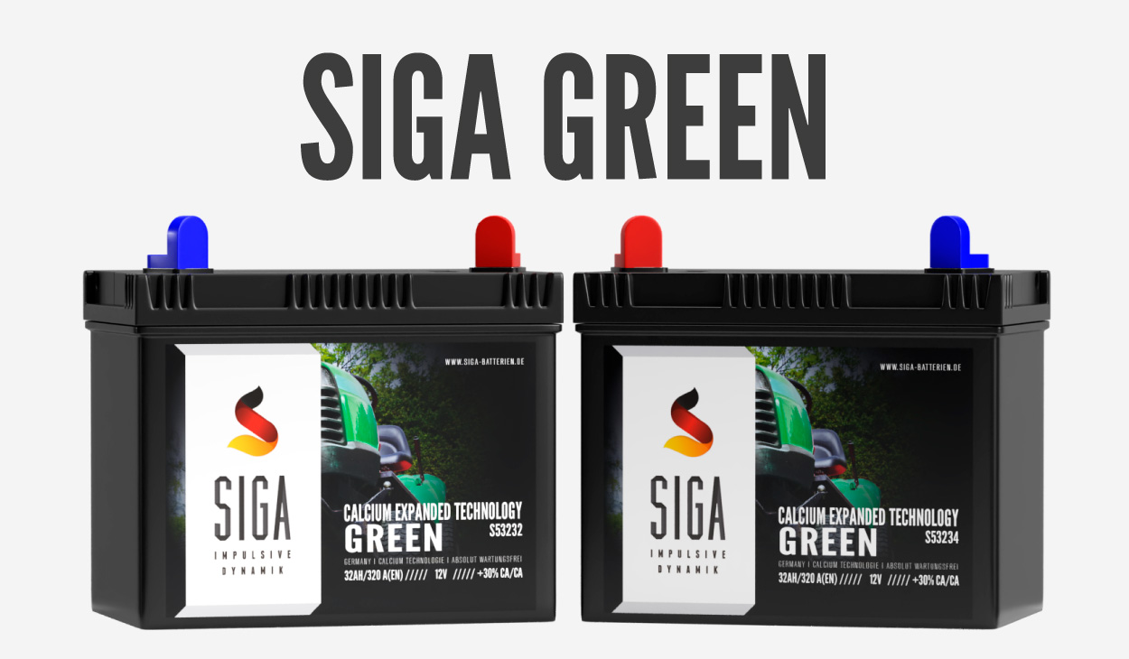 Rasentraktorbatterien