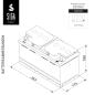 Preview: SIGA AGM Dynamik Autobatterie 95Ah 12V
