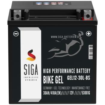 Preview: SIGA Bike GEL Motorradbatterie 30Ah 12V