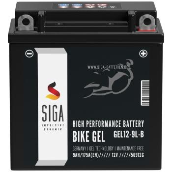 SIGA Bike GEL Motorradbatterie 9Ah 12V