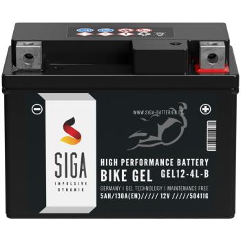 Preview: SIGA Bike Gel Motorrad Batterie YB4L-B 5AH 12V