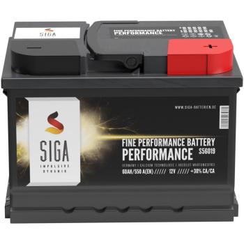 Preview: SIGA Performance Car Battery 60Ah 12V