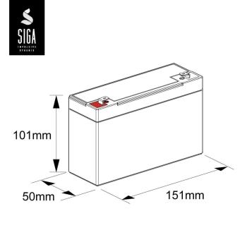 SIGA Phaeton AGM Deep Cycle Akku 12Ah 6V