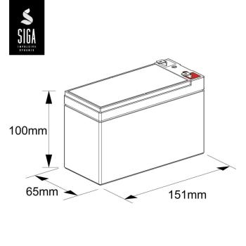 SIGA Phaeton AGM Deep Cycle Battery 7.2Ah 12V