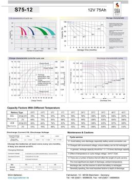 Preview: SIGA Phaeton AGM Deep Cycle Akku 75Ah 12V