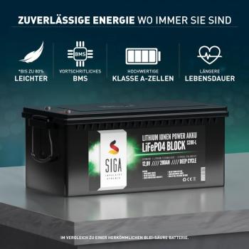 Preview: SIGA LiFePO4 280Ah 12V Lithium Batterie