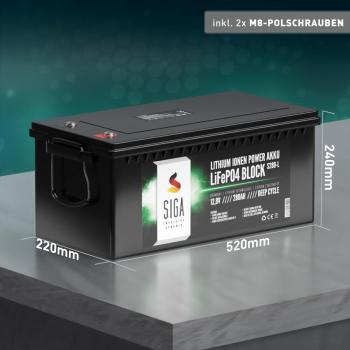 SIGA LiFePO4 280Ah 12V Lithium Batterie