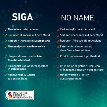 Preview: SIGA Lithium Batterie 20Ah 12,8V LiFePO4