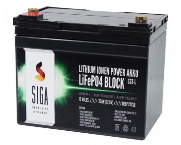 Preview: SIGA Lithium Batterie LiFePO4 33Ah 12,8V