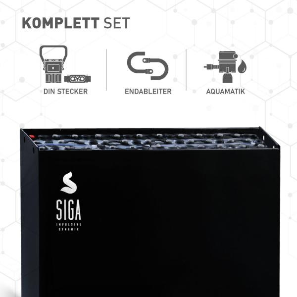 Batterie pour chariot élévateur SIGA 24 V 8PZS 1000 Ah DIN A avec bac