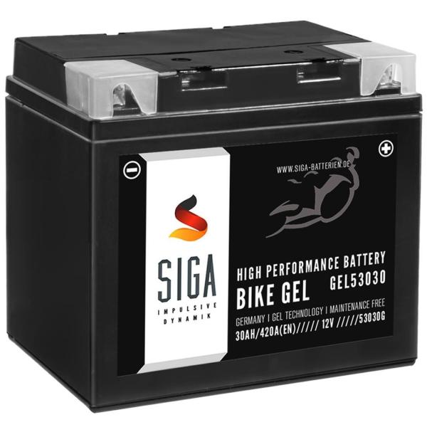 SIGA Bike Gel Motorradbatterie Y60-N30L-A 30Ah 12V