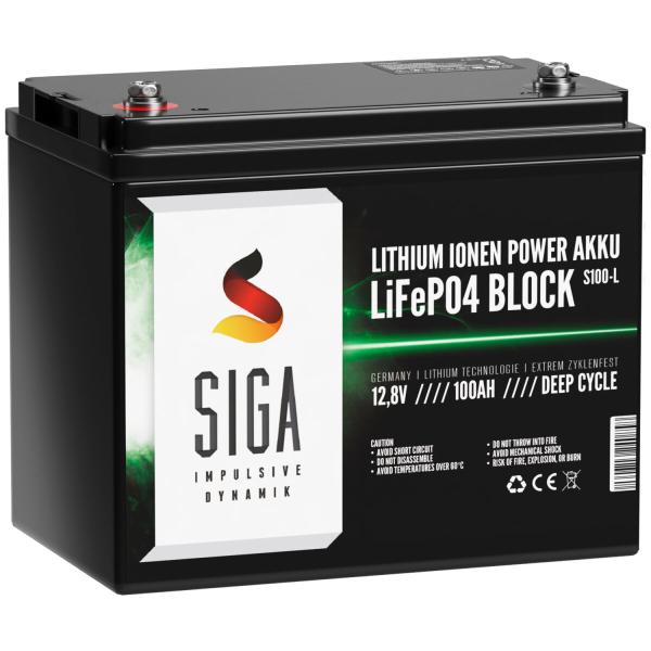 SIGA Lithium Batterie LiFePO4 100Ah 12V