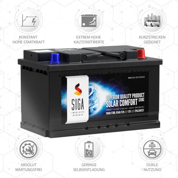 SIGA Solar Comfort Solarbatterie 110Ah 12V