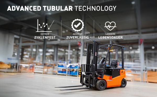 SIGA Staplerbatterie 24V 2PZS 230Ah DIN B inkl. Trog